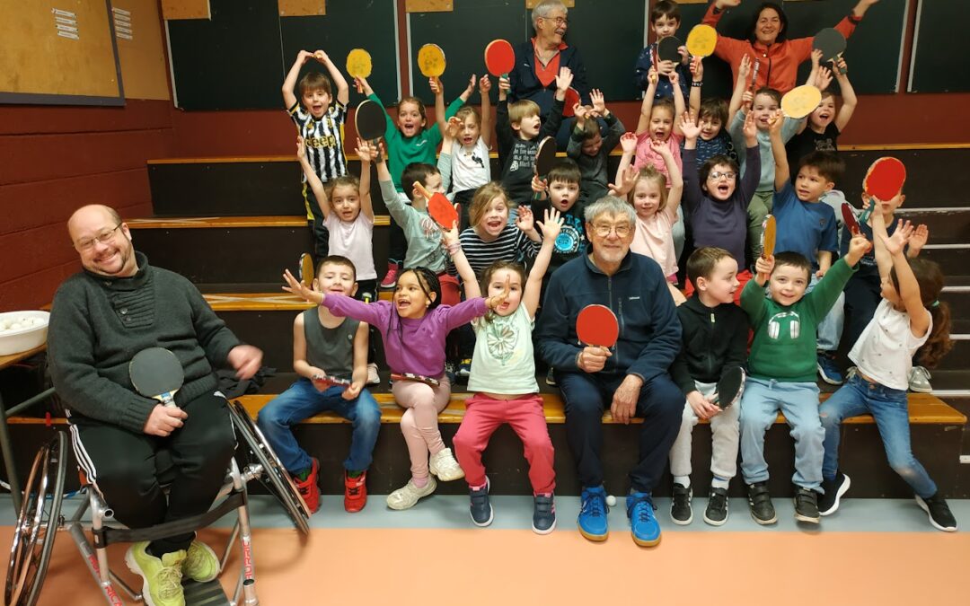 Découverte du tennis de table par les GS